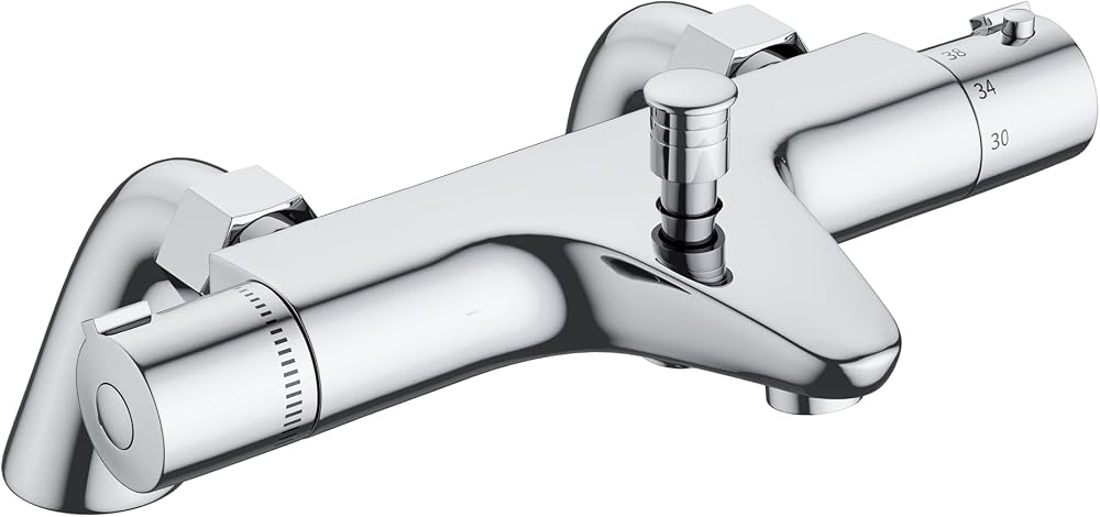 MORADO Thermostatic Bath Shower Mixer Chrome Solid Brass 38C