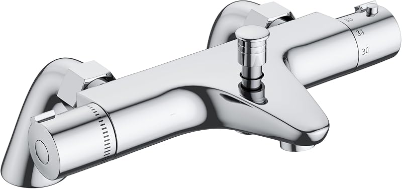 MORADO Thermostatic Bath Shower Mixer Chrome Solid Brass 38C