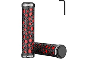 ROCKBROS Bike Handlebar Grips Double Lock-on Bike Grips Non-Slip Bicycle Handlebar Grips for MTB, BMX, Scooters, Folding Bikes 22.2mm