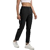 NATUVENIX Womens Hiking Pants Quick Dry Travel Pants Women Stretch Cargo Pants for Women Water Resistant Golf Pants Outdoor