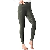 Harrison Howard Women's Full Seat Silicon Grip Equestrian Breeches Horse Riding Tights High Waisted Leggings