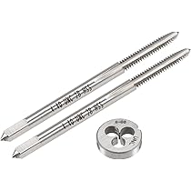 Burkit Lot De Tarauds Et Filières N°4-40 UNC Pour Droitier, 4 X