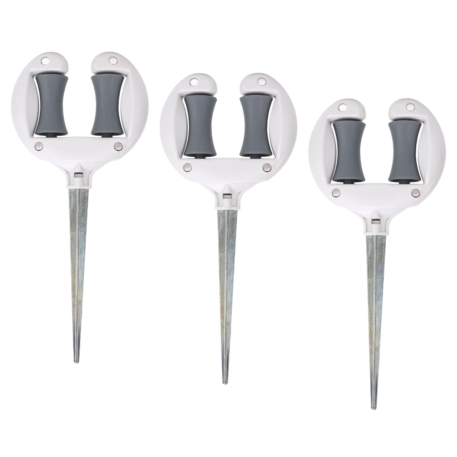 3Pcs Garden Hose Guide, 5.9in Nail Top Roller Hose Guide Spike Universal Garden Hose Guide Holder Practical Lawn Hose Support Stake for Agriculture, Lawn, Garden