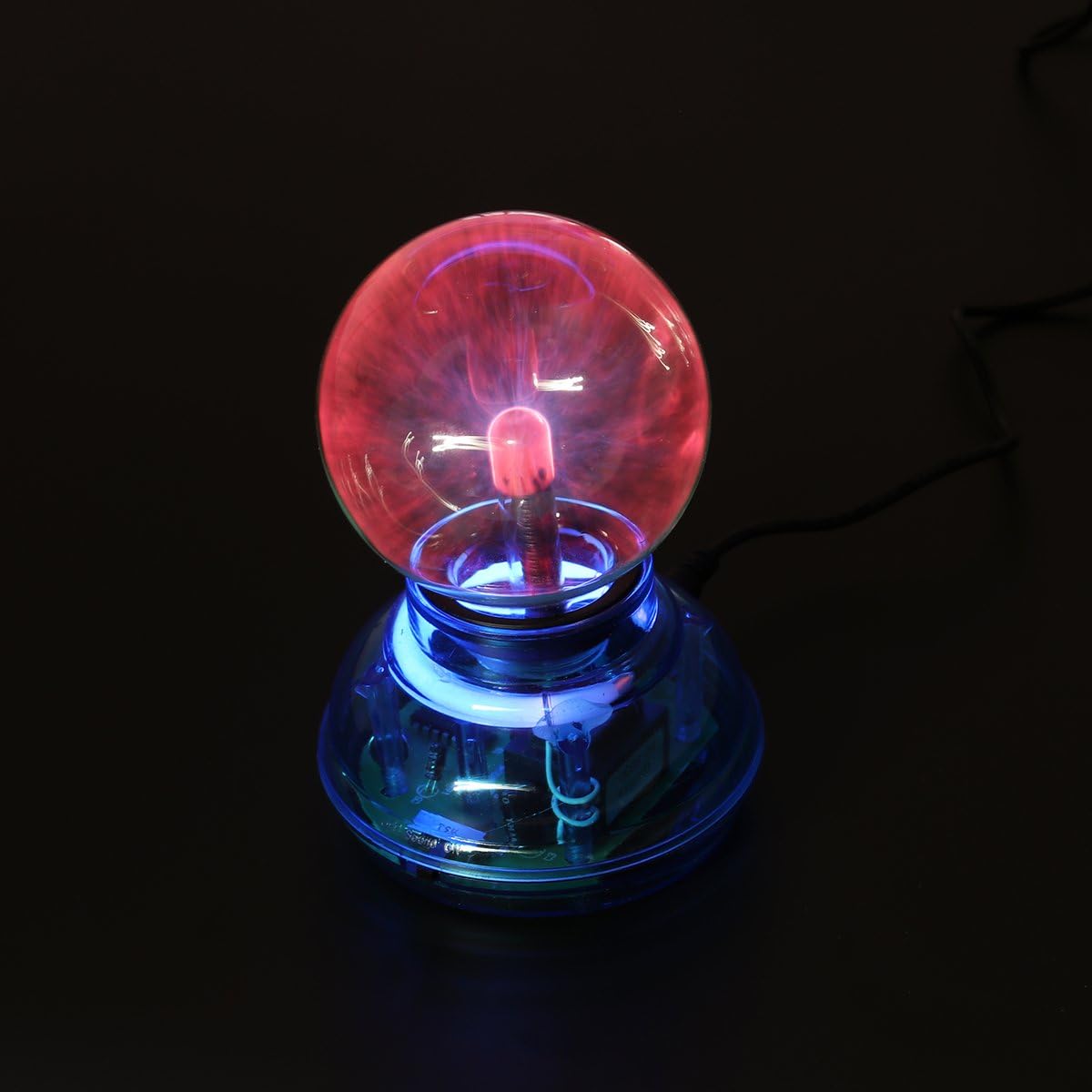 LEDMOMO Electric Ball, Plasma Light USB Powered Plasma Ball Lamp Touch Sound Sensitive Magic Sphere Globe Light for Kids