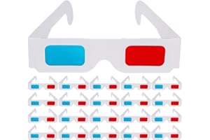 OFFIGAM 200pcs Anaglyph Glasses Red Cyan Cardboard Eyeglasses for Movies Home Theater Club Events