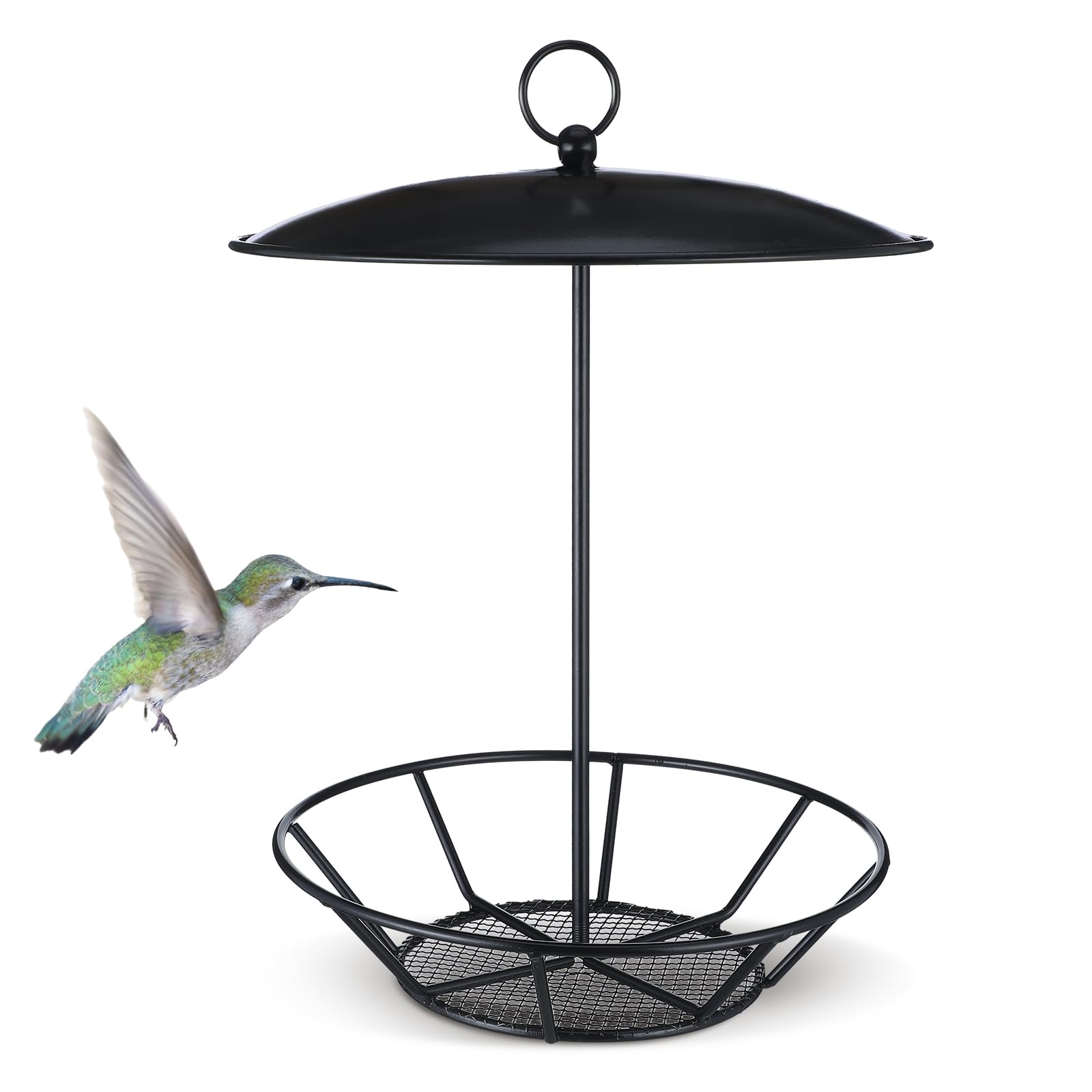 Photo 1 of Ziliny 1 Pack Cylinder Bird Feeder Outdoor S-6-2 Seed Cake Feeder Metal Suet Cake Holder Backyard Wild Birdfeeding Bird Feeders for Outdoors Garden