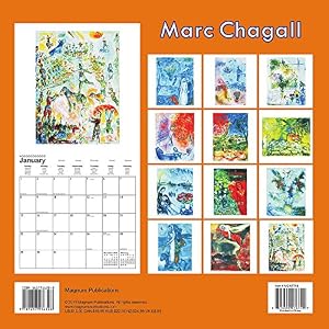 Famous Paintings Calendar - 2017 Wall Calendars - Calendar 2016 - Art Calendar - Marc Chagall Calendar by Magnum