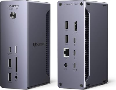 Revodok MAX 213 Thunderbolt 4 Docking Station 13 en 1 Doble Pantalla