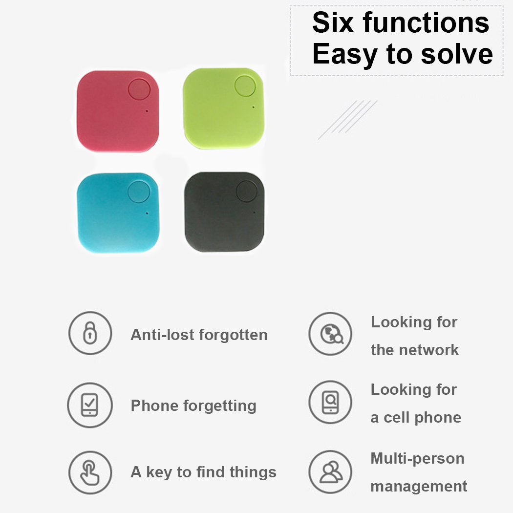 Yirind GPS Tracker Finder Locator Pet Tracker Bluetooth Key Finder Wireless Seeker Anti Lost Sensor for Key Wallet Phone Car Kids Dog Cat Outdoor Travel Camping Birthday Gift,Blue