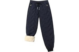 HONCAN Boy's Winter Snow Pants Sherpa Lined Sweatpants Thicken Warm Fleece Pants Sports Jogger Pants