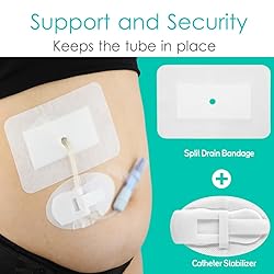 Split Drain Adhesive Bandages 4" x 6", PD Catheter