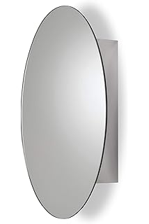 Amazon Com Zenith Pmv2532bb Oval Mirror Medicine Cabinet Antique Pewter Home Kitchen