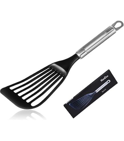Spatules Fendues En Silicone Lot De 2 - Antiadhésives, Résistantes à 230°C, Sans BPA, Pour Cuisson