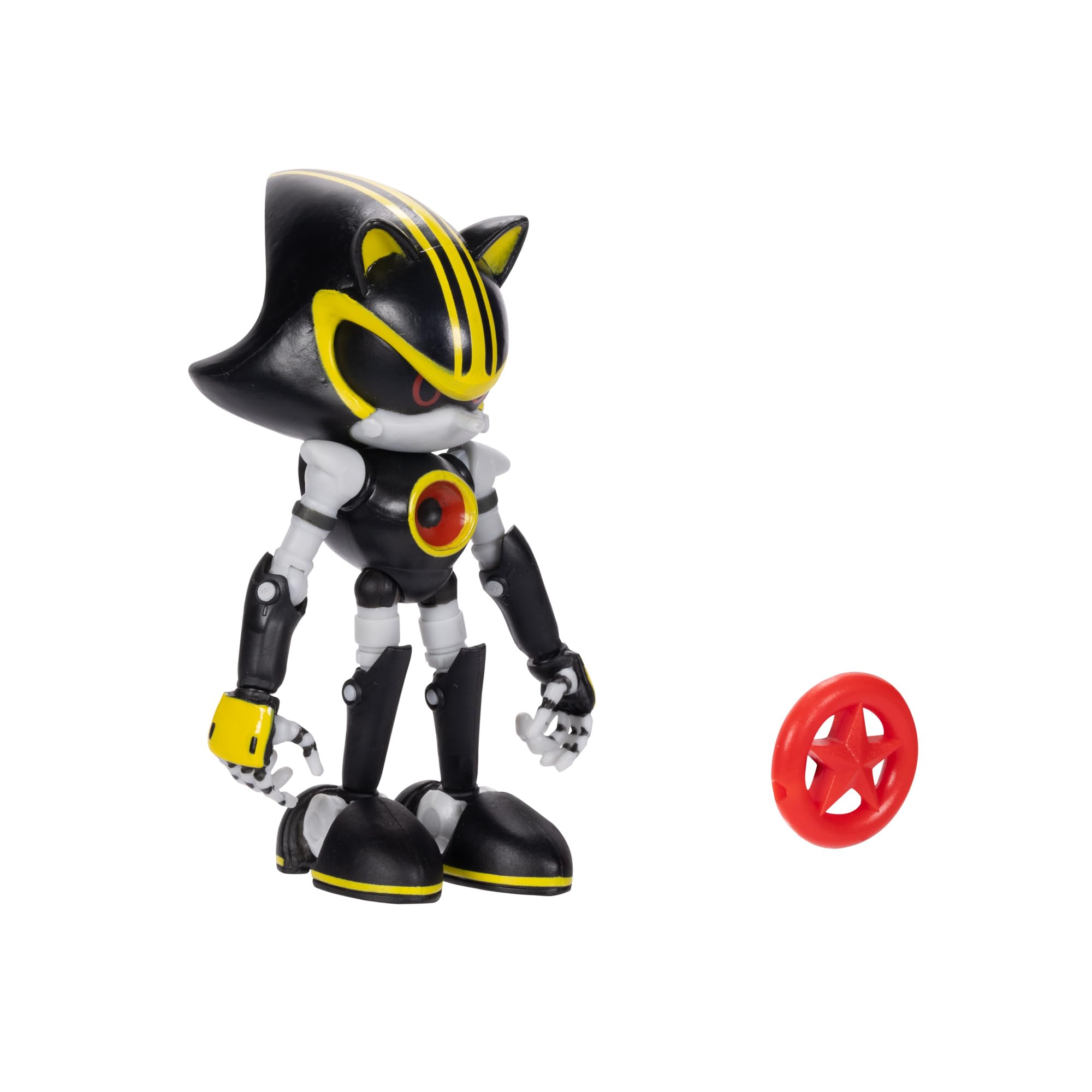 Sonic the Hedgehog 4-inch Metal Sonic 3.0 Action Figure with Red Star Accessory. Ages 3+ (Officially licensed by Sega)