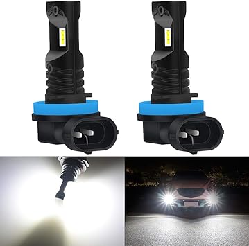 katur h8 h11 h9 bombilla de luz antiniebla led extremadamente brillante 1600 lumenes max 80w chips de csp de alta potencia 6500k xenon blanco