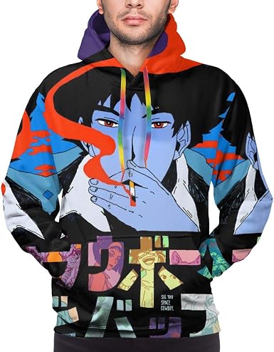 Amazon.com: Cowboy Bebop Mens Hoodie Sweatshirt 3D Printed Hooded