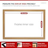 Alison Kingsgate Sleek A2 Picture Frame Oak Engineered Wood Perspex Front view 3