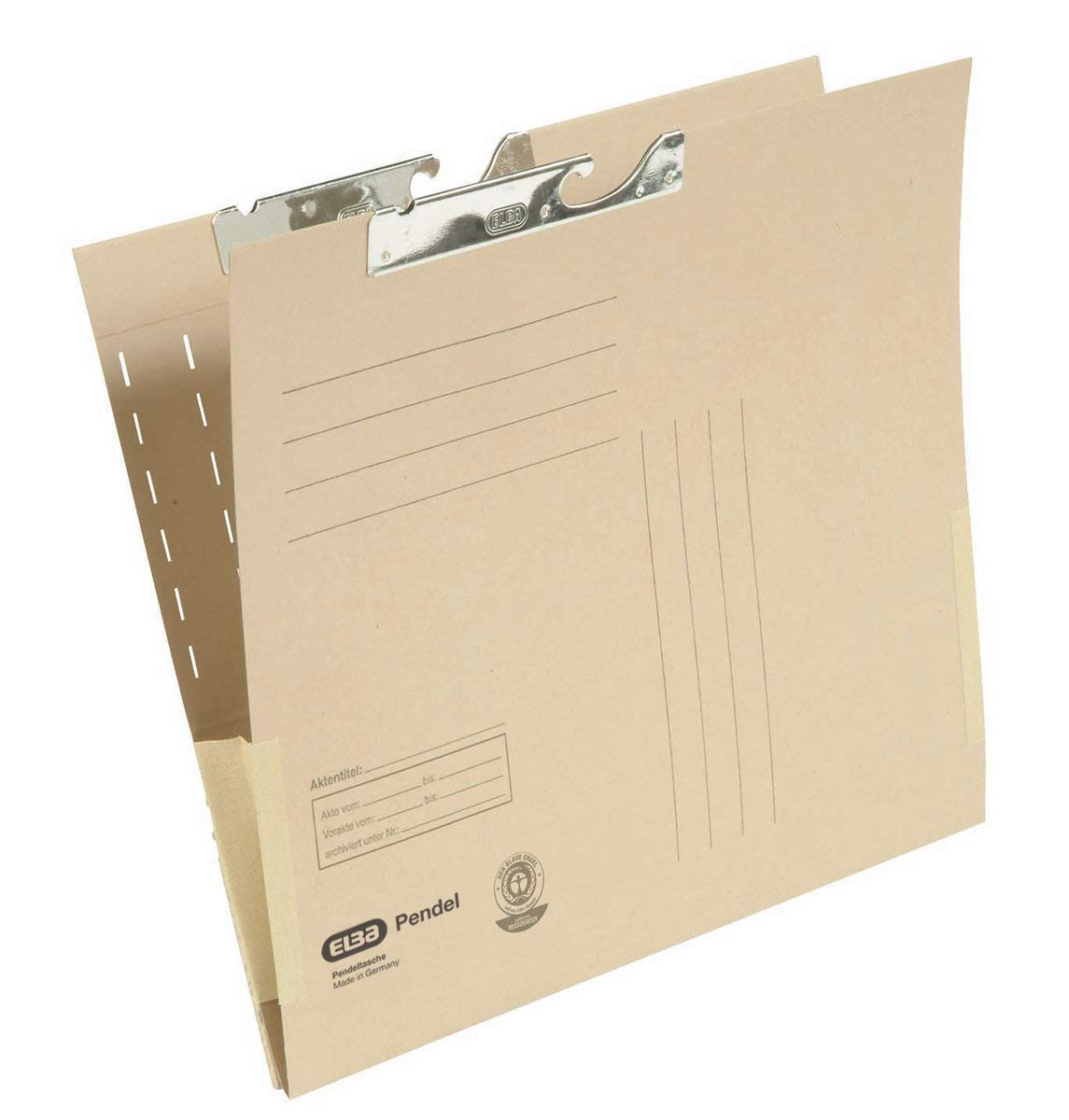 Elba 91480 Suspension File Manila Cardboard Recycled Material 230 g/sqm Closed on Side with Flexible Joint Pack of 50 Natural Brown