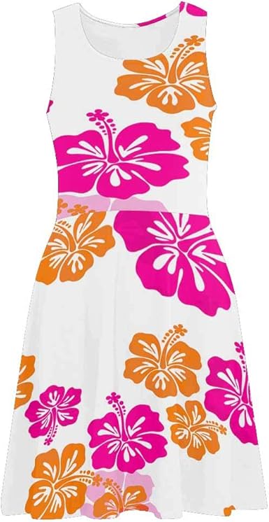 hibiscus flower dress