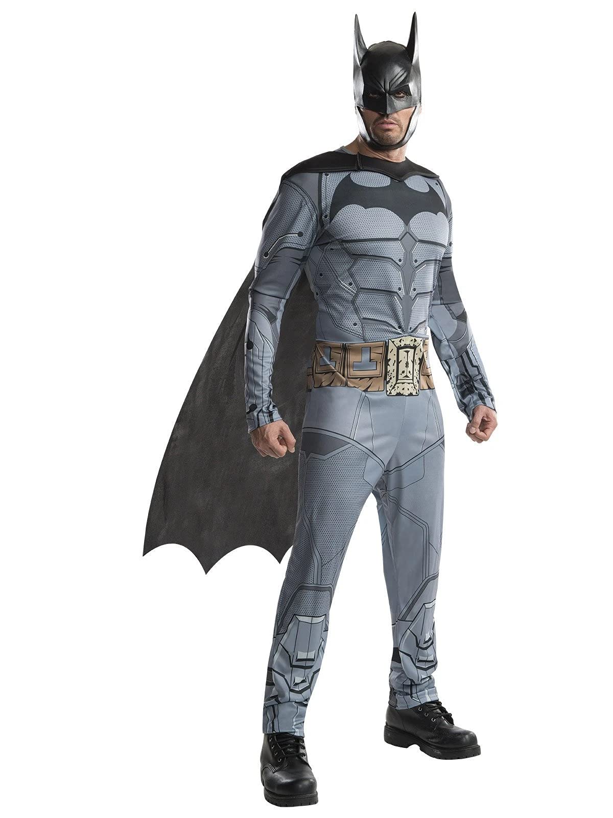 Rubies Men's DC Batman Arkham City Costume, XL, CHEST 44 - 46', WAIST 36 - 40', INSEAM 33' Halloween