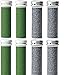 JTrim For Emjoi Micro-Pedi Refill Rollers Replacement Callus Remover (4 Xtreme Coarse 4 Super Coarse) - Pack of 8 JPT-CRRSX