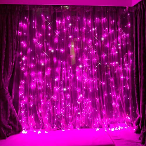 FefeLightup 304 LED String Lights, 9.8-Feet (3 Meters), Pink