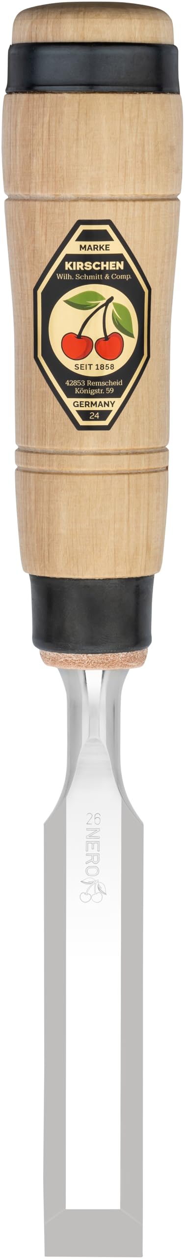 Kirschen 1205026 26 mm Number 1205 Carpenters Chisel with Hornbeam Handle - Multi-Colour