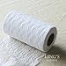 Ling's Moment White Lace Fabric Ribbon Roll 6 Inch x 24 Yards for Burlap Lace Table Runner Boho Vintage Woodland Greenery Wedding Bridal Baby Shower Party Decor Decorations