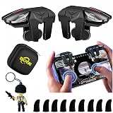Mikirini PUBG Mobile Triggers 13 in 1 Combo, 4 Gaming Triggers Mobile Phone Game Controller for PUBG/Knives Out/Call of Duty/Rules of Survival, Aim & Fire Trigger for iPhone & Android Phone (Boy)