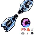 RipStik Caster Board Skateboard, Compact and Lightweight rip Stick Skateboard with 360-degree Casters and Illuminating Wheels for More Excitement, Durable Twistboard for Teenagers and Adults