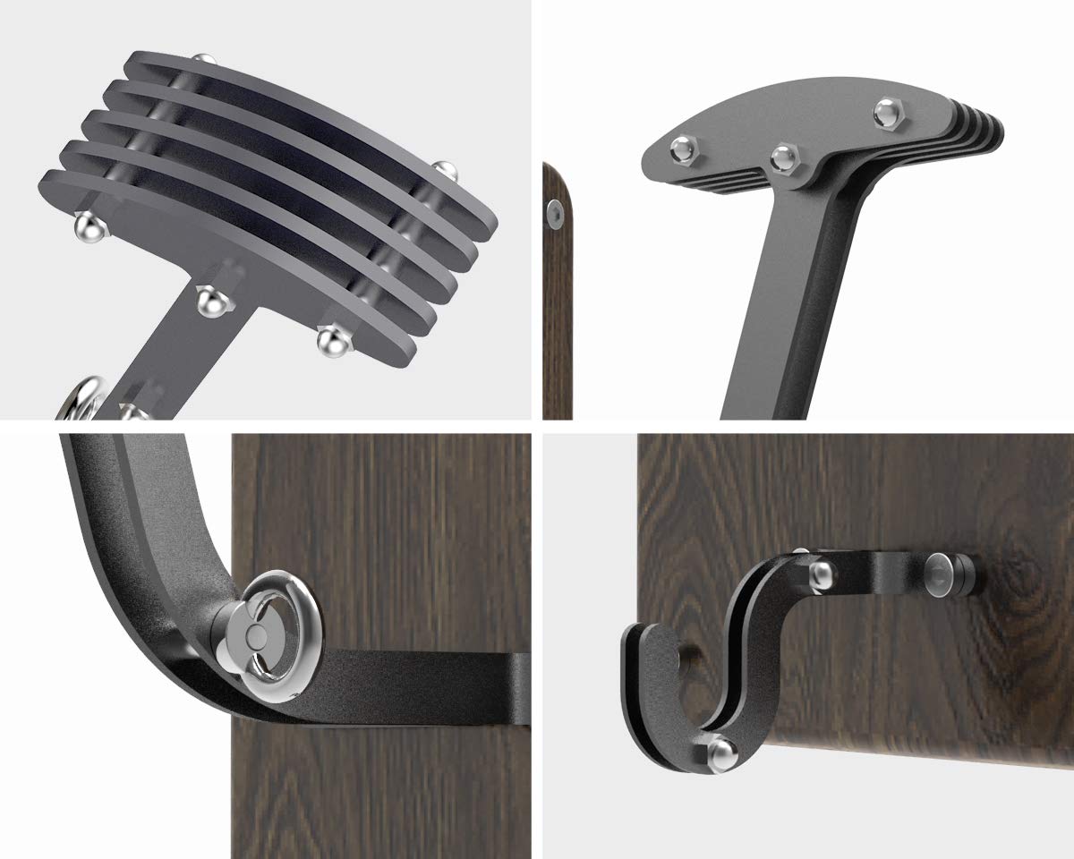 Motorcycle Helmet Wall Mount Holder - Aluminum Rack For Helmet Storage & Display