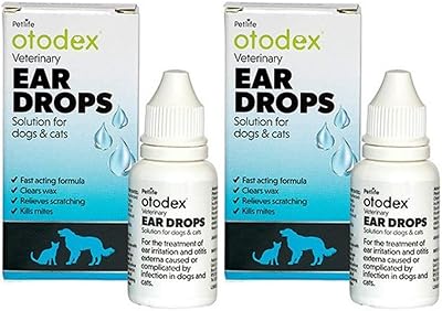 Otodex 2X Veterinary Ear Drops 14ml for Dogs and Cats