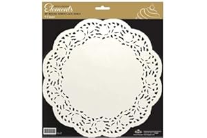 YULBEN Premium White Lace Paper Round Table Doily - 10", 9 Pieces - Perfect Table Decor for Elegant Events and Home Decor