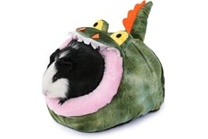 JanYoo Hedgehog Rat Bed Guinea Pig House Hamster Supplies Chinchilla Cage Ferret Rat Gerbil(S,Crocodile)