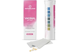 NATURELAND Feminine pH Test Strips Value Pack - Vaginal Health Monitor for Acidity & Alkalinity Balance, Quick & Accurate (60 Count)