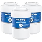 Waterdrop WD-F13 Replacement for GE® MWF®, SmartWater® MWFP, MWFINT, MWFA, GWF, HDX FMG-1, Kenmore® 9991, GSE25GSHECSS, WFC1201 Water Filter, 3 Pack