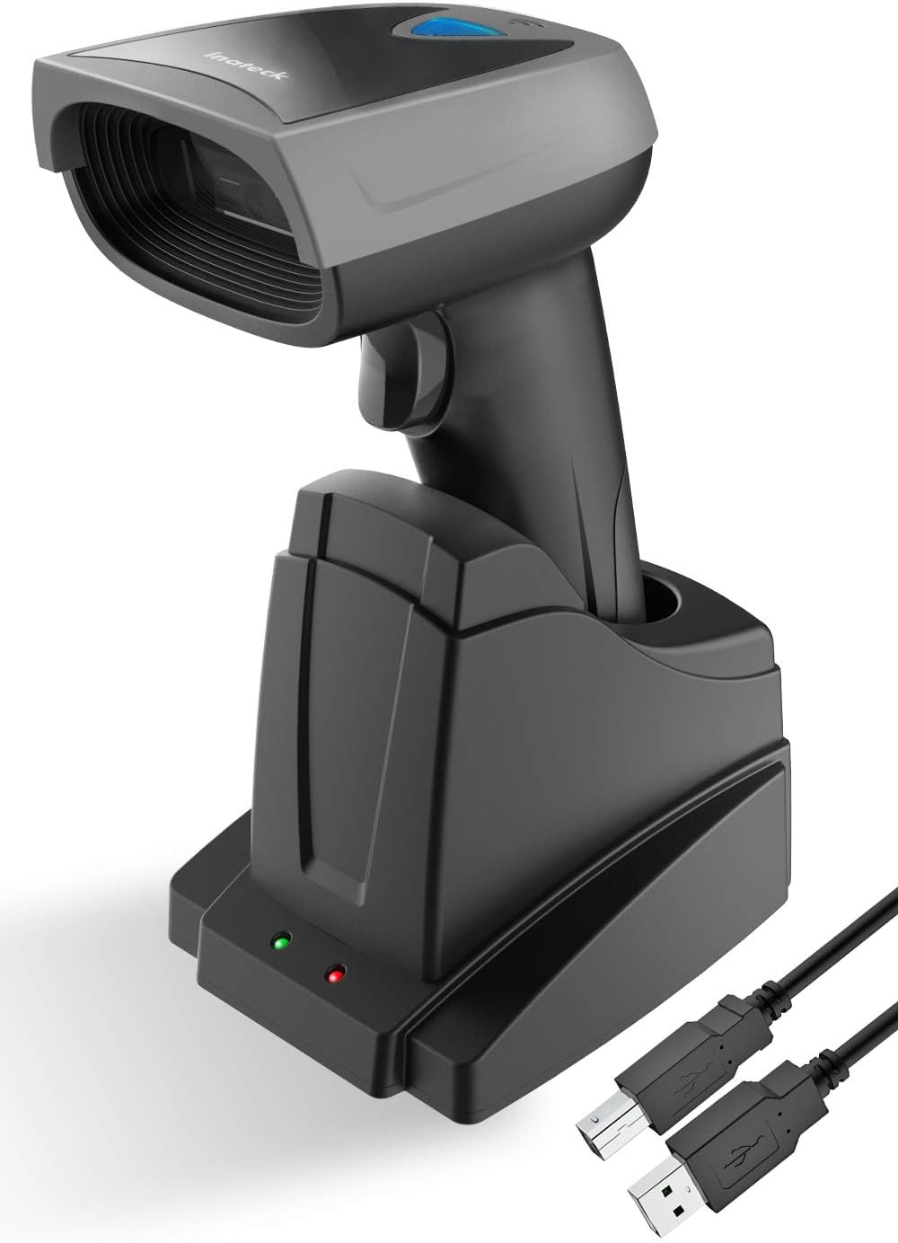 Inateck Bluetooth Barcode Scanner 1D with Smart Base, CCD Wireless Barcode Reader, Read Screen, BS01001