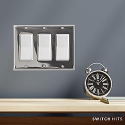 Switch Hits Polished Nickel Outlet Wall Plate | 3