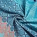 Rainlover Women's Printed Turkish Kaftans Beach Bikini Cover up Dress, Blue