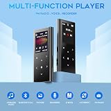 ZOOAOXO 128GB MP3 Player Bluetooth 5.2 Built-in Speaker FM Radio Voice Recorder view 5