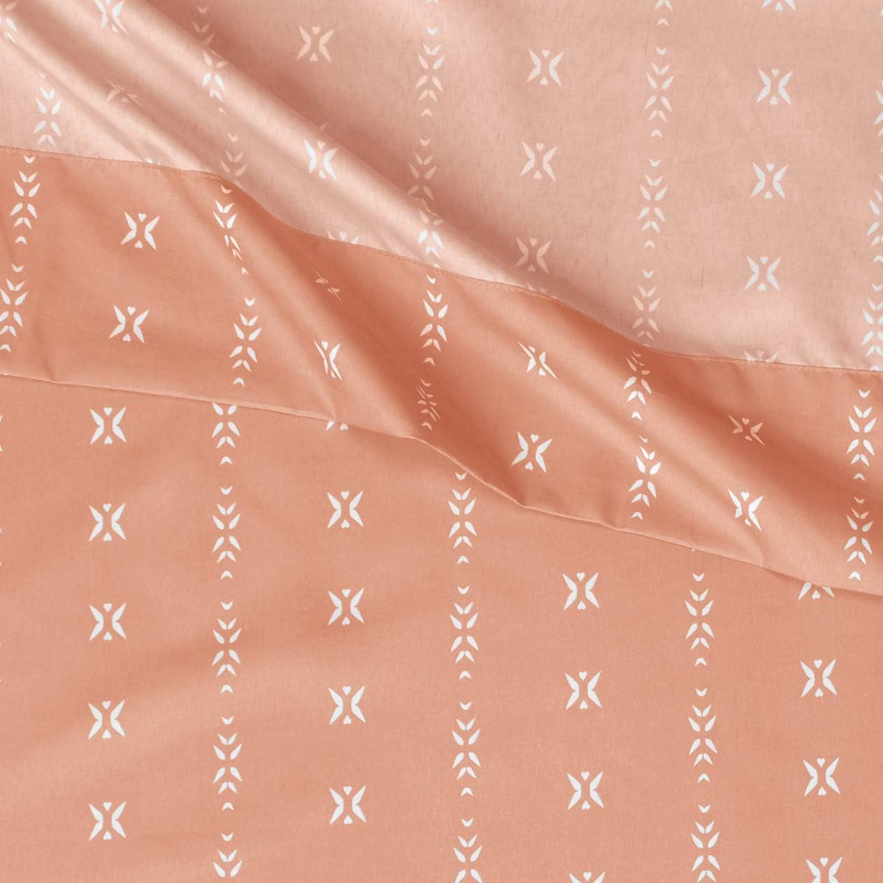  Basics Soft Microfiber Sheet Set with Elastic Pockets - Full, Salmon Simple Stripe: Home & Kitchen