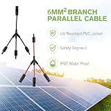 URAQT Solar Cable Y-Splitter 1to3 2Pcs 6mm² Parallel Adapter Y Cable view 6