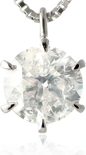 Amazon Suehiro 一粒 プラチナ ダイヤモンド ネックレス ダイヤモンド 1カラット 鑑別書 ネックレス 通販