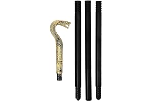 CALLARON Halloween Snake Walking Cane Pharaoh Costume Cosplay Wizard Staff Egyptian Walking Stick Accessory Halloween Decoration Dress Up Party Supplies 110x7.6x5.5cm