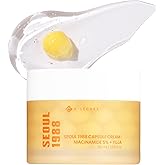 K-SECRET SEOUL 1988 Niacinamide Capsule Cream – Hydrating Face Moisturizer with 5% Niacinamide and Yuja | Vitamin C Capsule Cream for Dark Spots, Uneven Skin Tone | Korean Skincare, 50ml / 1.69 fl oz