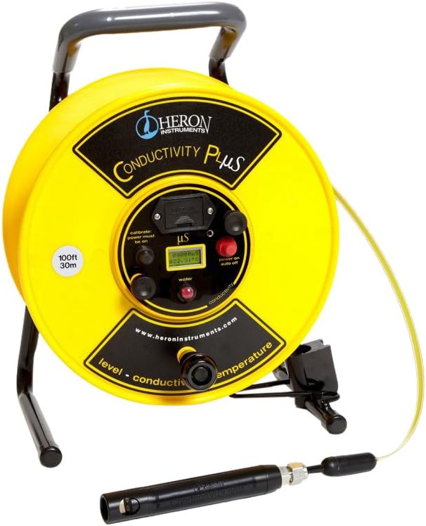 Heron6103 Cplusx300ft Conductivity Plus Water Level Meter with Temperature, 300'