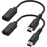 Meliya 2 Pack USB C Charging Cable Adapter for 3DS/3DS XL/3DS LL/2DS/DSi/DSi XL/2DS XL/New 2DS LL
