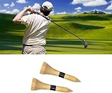 Zivisk Bamboo Golf Tees 38mm 100 Count 1-1/2 inch Natural Color view 4