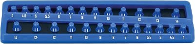 Laser 8632 Twist Lock Socket Tray 1/4" Drive Organizer 26 Sockets