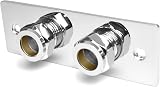 Xcel Home Chrome Douche Bracket Bidet Shataff Wall Plate Universal Fittings view 1